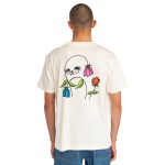 Camiseta RVCA Flower Skull Antique White