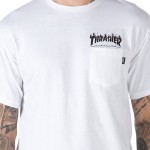 Camiseta Vans X Thrasher Flame Pocket White