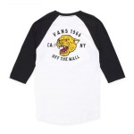 Camiseta Vans Growler Raglan White Black