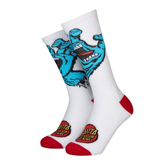 Calcetines Santa Cruz Screaming Hand White Niño