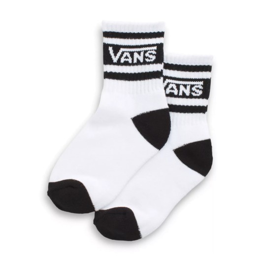 Calcetines Vans Drop V Classic Crew White Black Niño