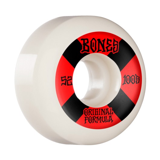 Ruedas Skate Bones 100's #4 V5 OGF White 52mm Pack 4