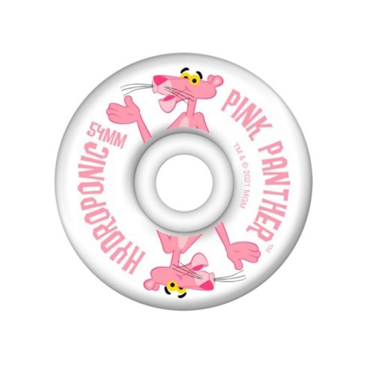 Ruedas Skate Hydroponic Pink Panther White 100A 54mm Pack 4