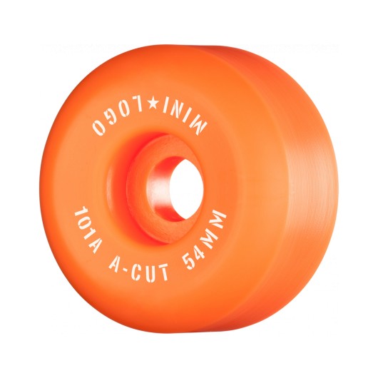 Ruedas Skate Mini Logo A-Cut Orange 101A 54mm Pack 4