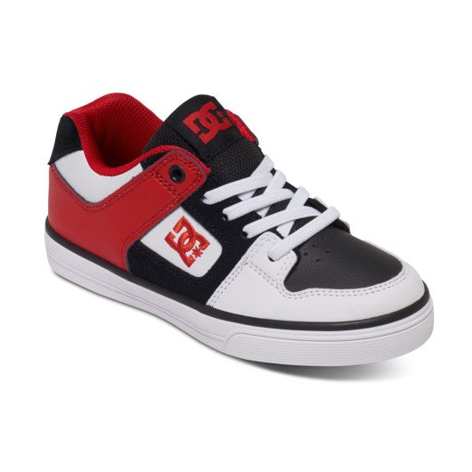  DC Zapato de skate unisex para niños, Blanco/Negro/Rojo : Ropa,  Zapatos y Joyería
