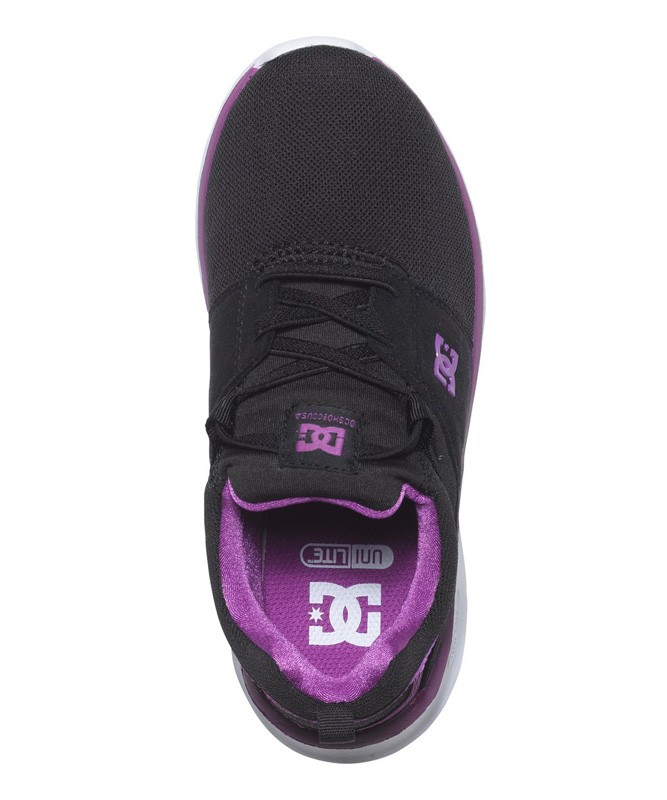Zapatillas DC Shoes Heathrow Black Purple Negras Chica