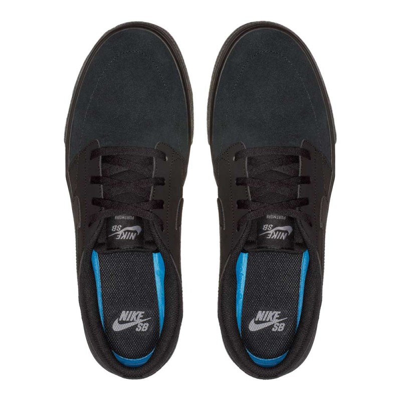 Zapatillas Nike SB Solarsoft Portmore II Black Black - de skate