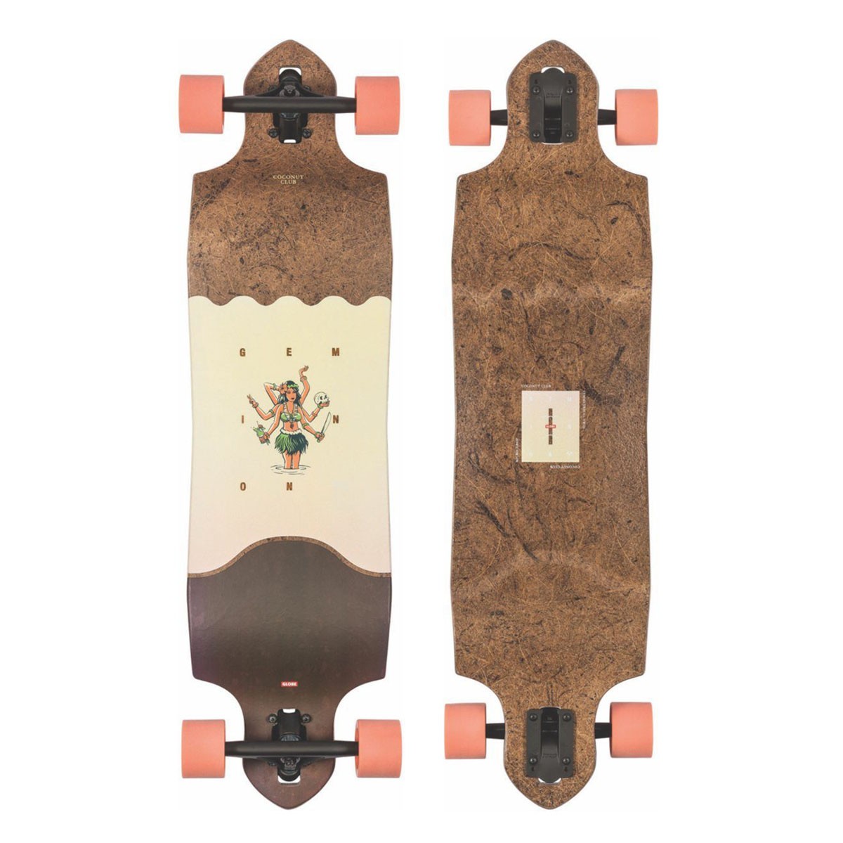 Longboard Globe Geminon Micro-Drop Coconut Hula 37"