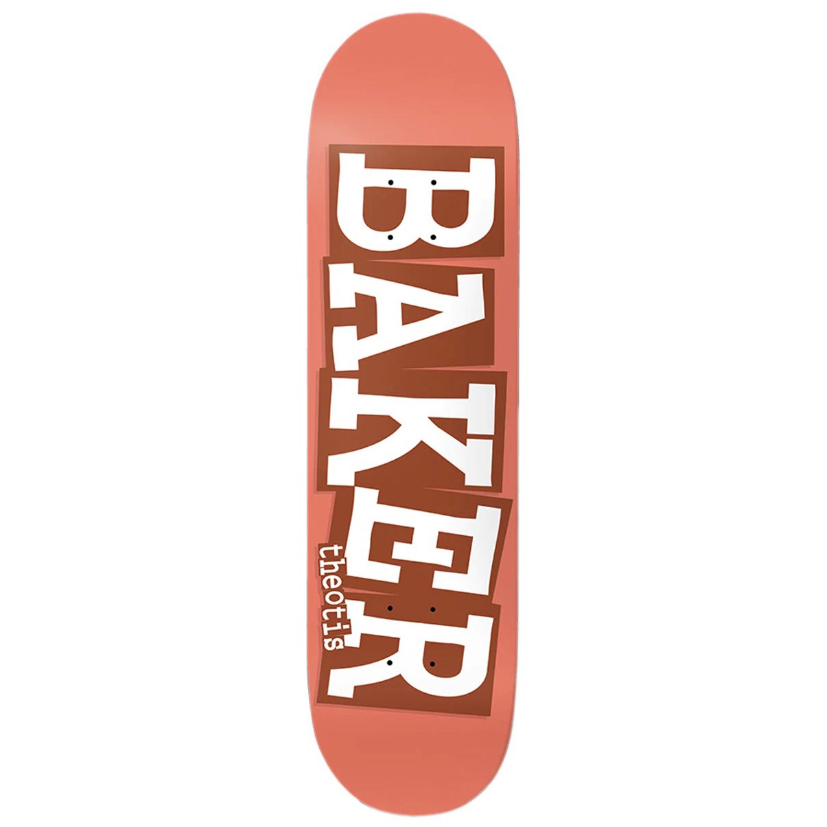 Tabla Skate Baker Theotis Ribbon Peach 8.0 + Lija