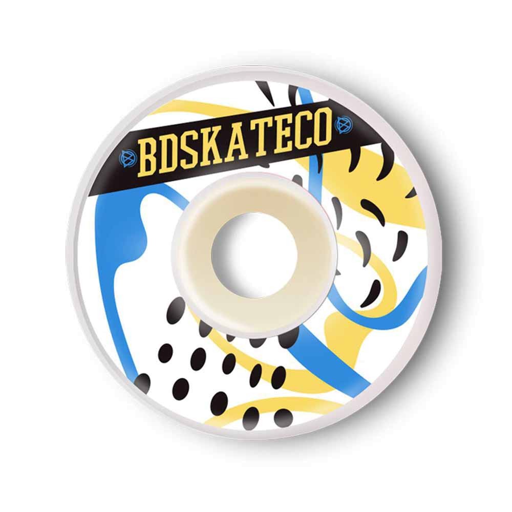 Ruedas Skate BDskateCo Splash Yellow Blue 53mm Pack 4
