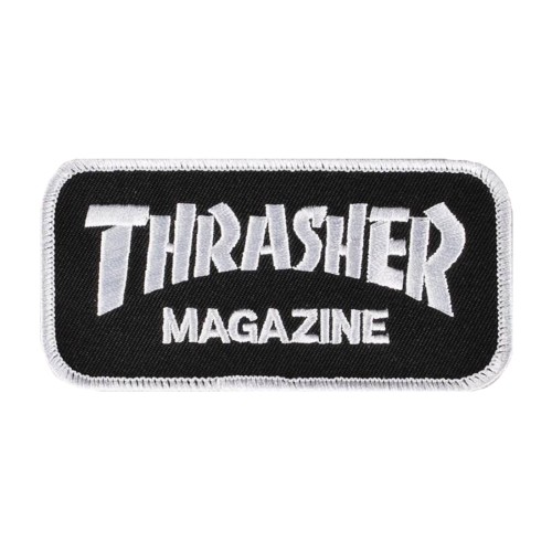 Parche Thrasher Skatemag Logo Black