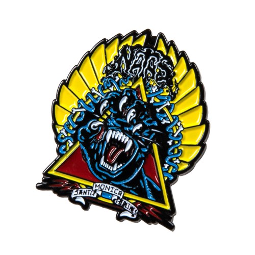 Pin Santa Cruz Natas Screaming Panther Badge