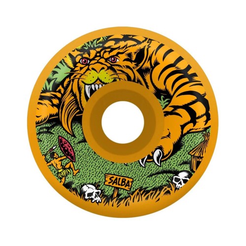 Ruedas Skate Santa Cruz Salba Tiger Vomits Orange 95A 60mm Pack 4