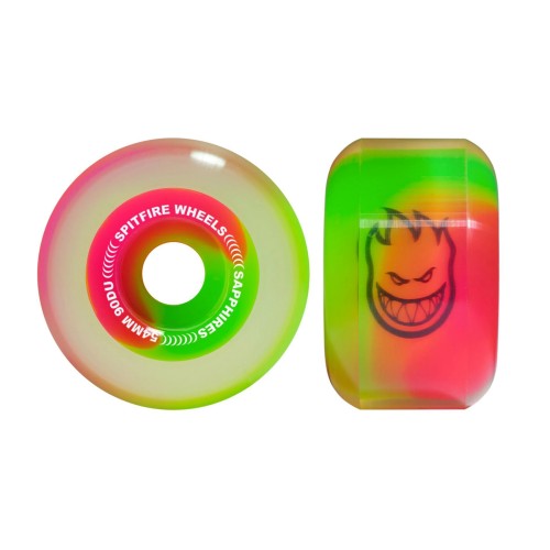 Ruedas Skate Spitfire Sapphire Pink Green 90DU 54mm Pack 4