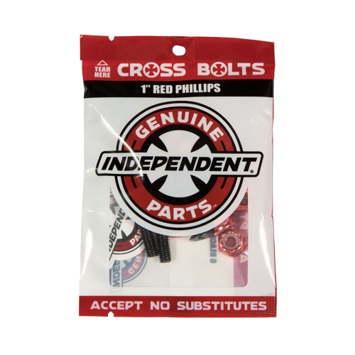 Tornillos Skate Independent Genuine Parts Phillips Black Red 1"