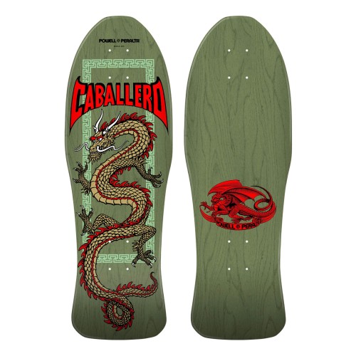 Tabla Skate Powell Peralta Caballero Chinese Dragon Sage Green 10.0