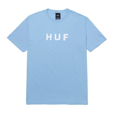 Camiseta HUF Essentials OG Logo Light Blue