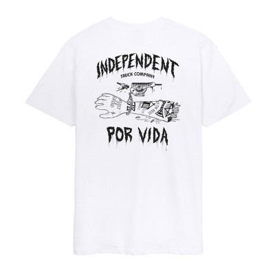 Camiseta Independent Por Vida White