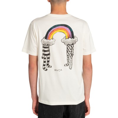 Camiseta RVCA Rainbow Connection Antique White