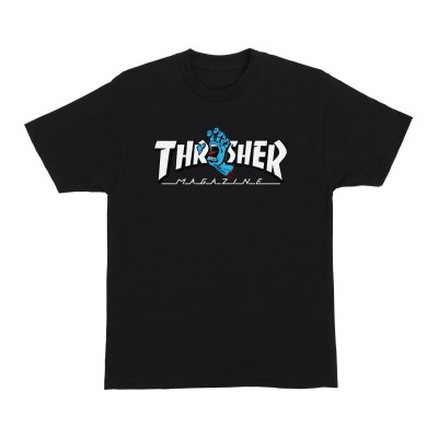 Camiseta Santa Cruz Thrasher Screaming Logo Black