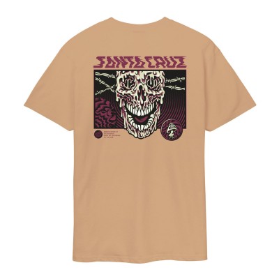 Camiseta Santa Cruz Toxic Skull Taupe