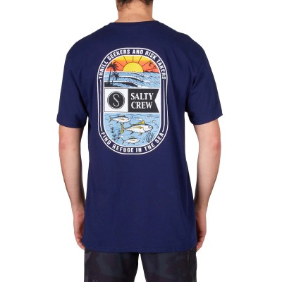 Camiseta Salty Crew New Waves Navy