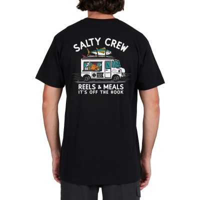 Camiseta Salty Crew Reels & Meals Black