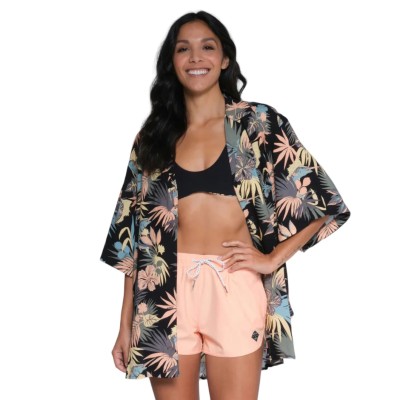 Camisa Salty Crew Desert Island Cover Up Black