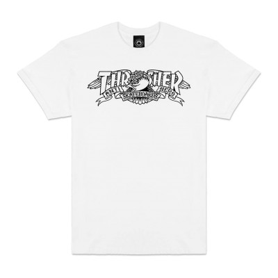 Camiseta Thrasher X Antihero Mag Banner White