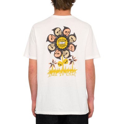 Camiseta Volcom Flower Budz Off White