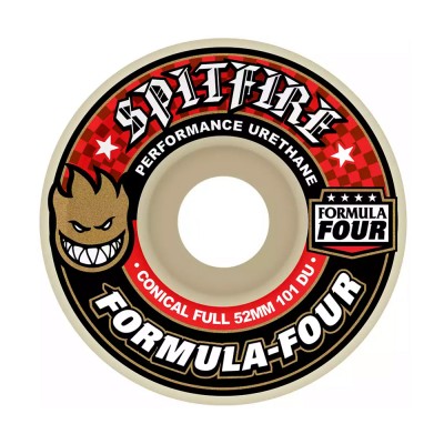 Ruedas Skate Spitfire F4 Conical Full Red 101DU 53mm Pack 4