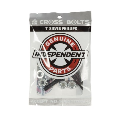 Tornillos Skate Independent Genuine Parts Phillips Black Silver 1