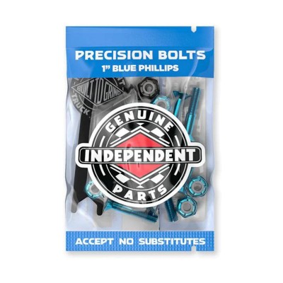 Tornillos Skate Independent Genuine Parts Phillips Blue Black 1