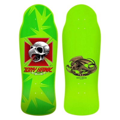 Tabla Skate Powell Peralta Bones Brigade Hawk Lime 15 10.38