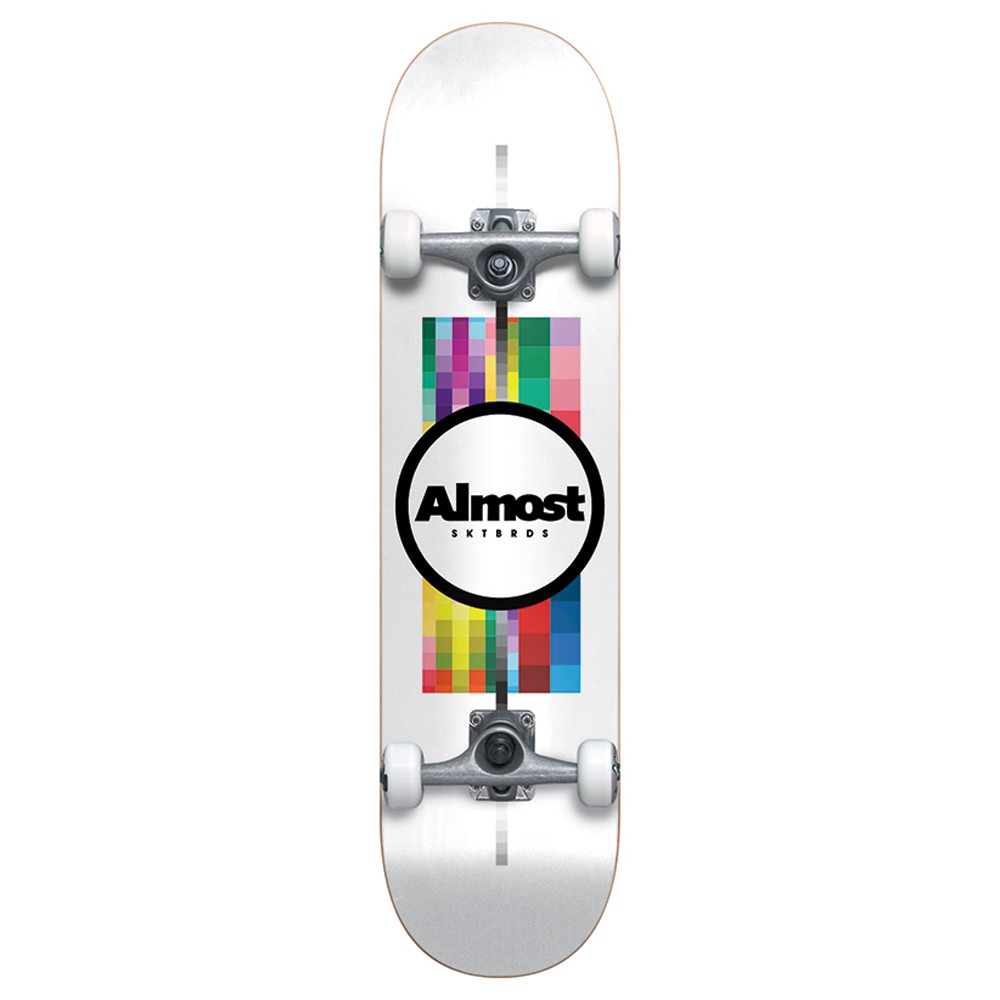 Скейтборд пиксель. Скейтборд в сборе "almost" Pixel Pusher Resin. Almost Skateboards.